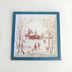 New in Box Juliska Country Estate Winter Frolic “Stable Soirée” Sweets Tray